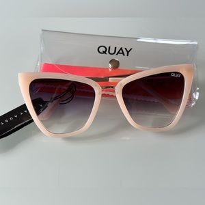 Quay Cat Eye Sunglasses in Blush